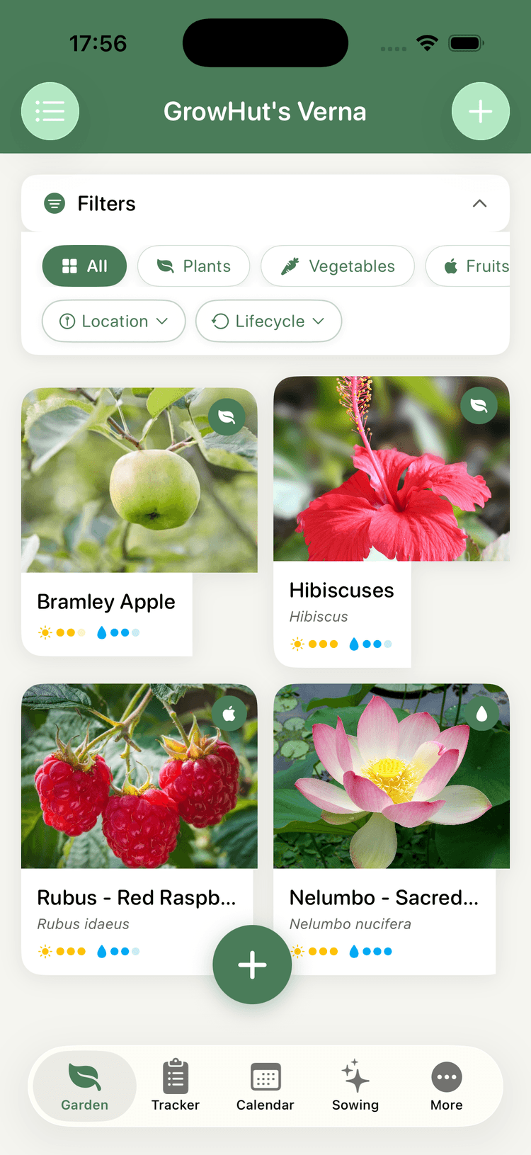 GrowHut's Verna App Interface