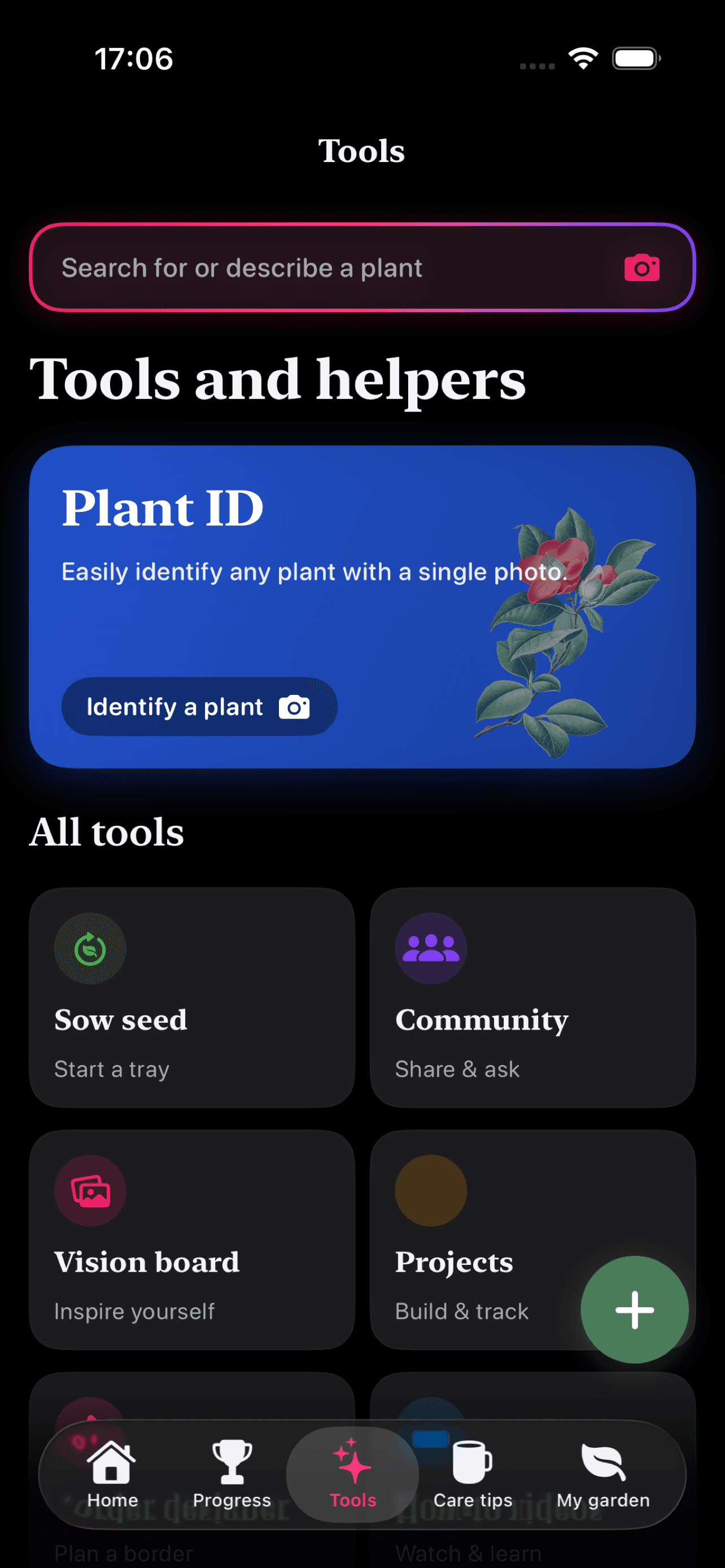 Tools & Plant ID
