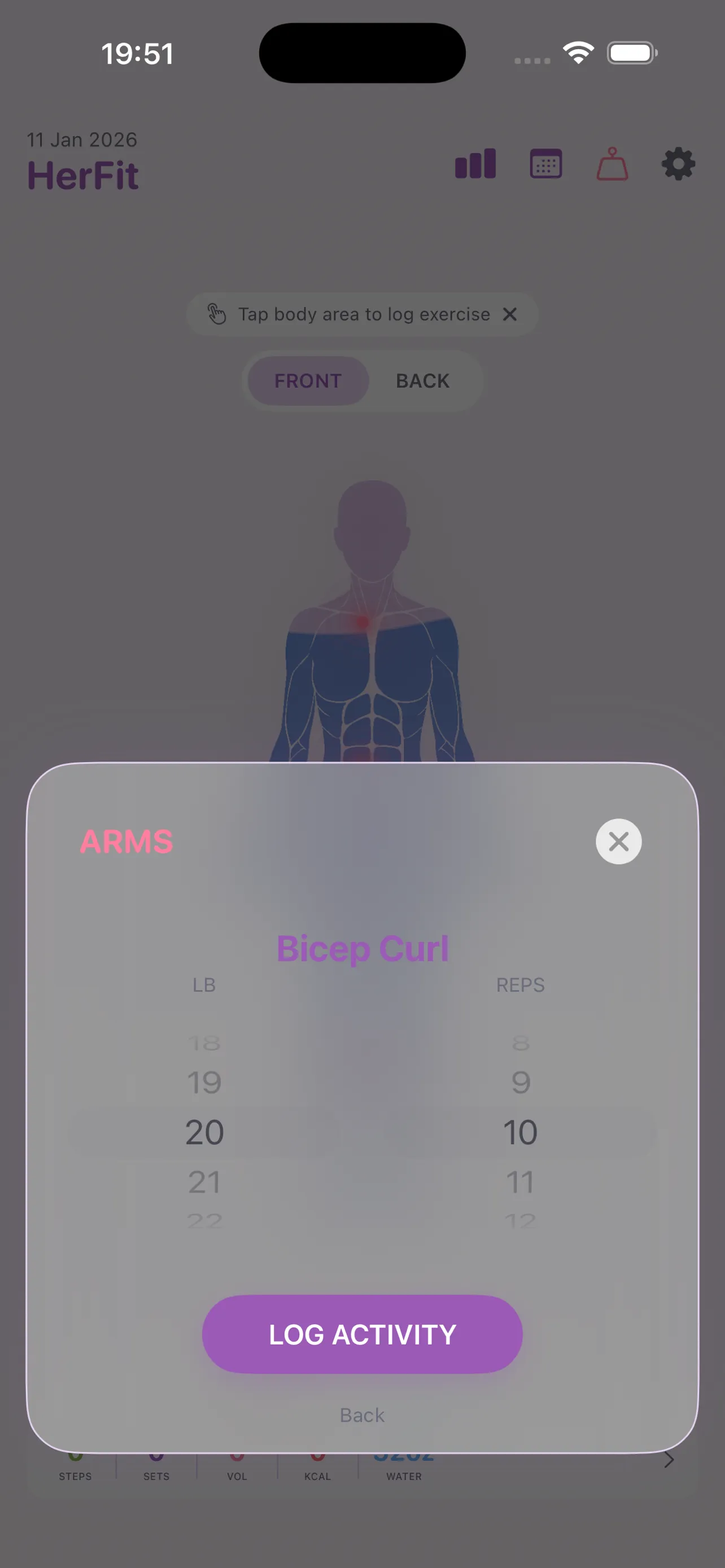 HerFit Exercise Selection